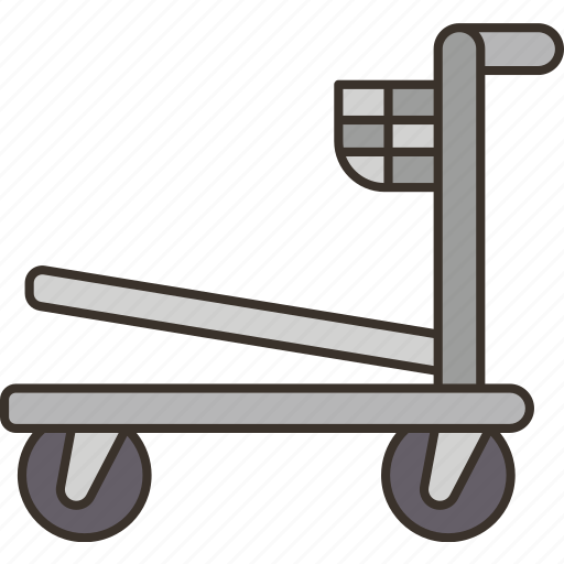 Cart, luggage, trolley, airport, passenger icon - Download on Iconfinder
