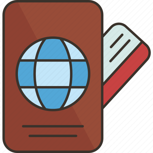 Passport, visa, identification, official, document icon - Download on Iconfinder