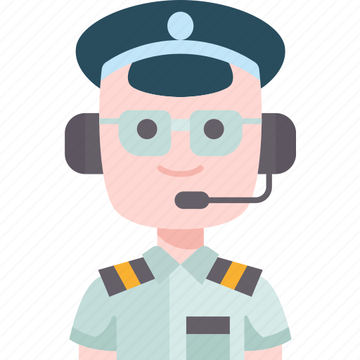 Pilot, uniform, captain, airplane, crew icon - Download on Iconfinder