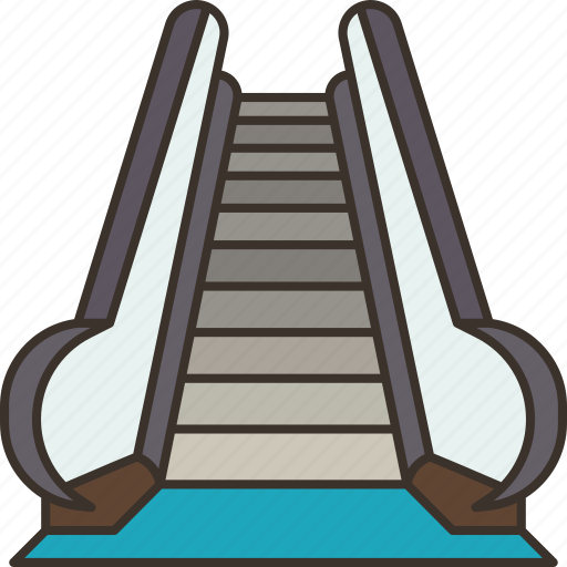 Escalator, stairway, electric, floors, building icon - Download on Iconfinder