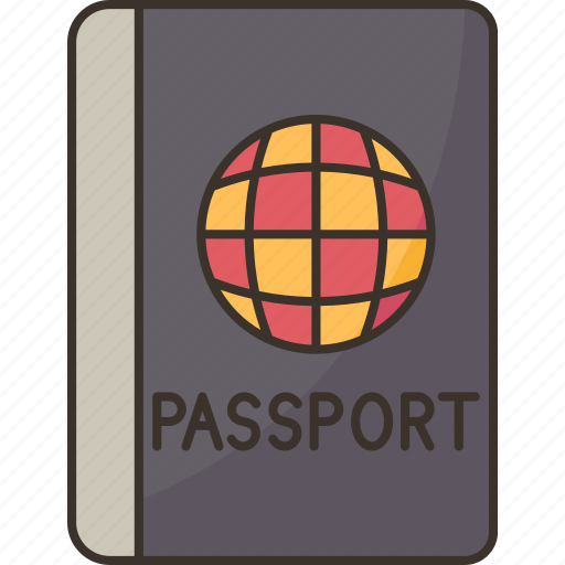 Passport, visa, official, document, identification icon - Download on Iconfinder