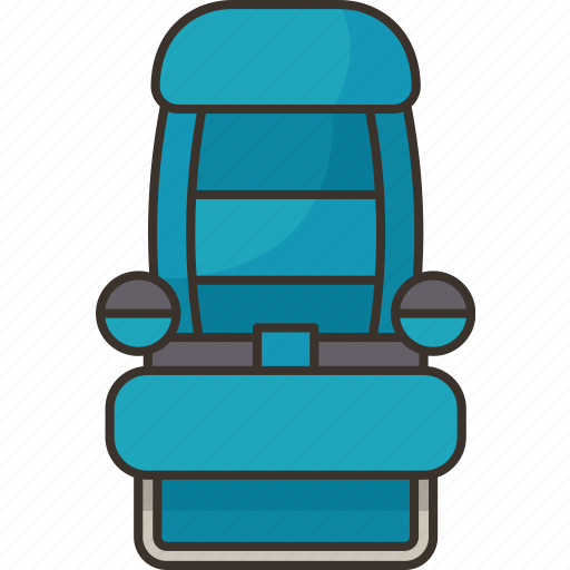 Seat, chair, furniture, interior, aircraft icon - Download on Iconfinder