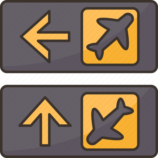 Signage, direction, departure, arrival, information icon - Download on Iconfinder