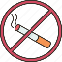 smoking, forbidden, warning, zone, area