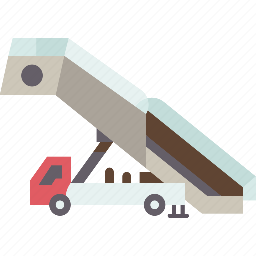 Stair, truck, plane, boarding, service icon - Download on Iconfinder