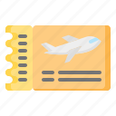 airplane, ticket, departure, boarding, pass, passreservation
