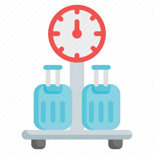 Weighing, scales, check, in, balance, airport, luggage icon - Download on Iconfinder