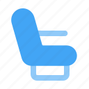 seat, chair, airplane, flight, transportation