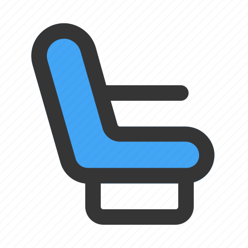 Seat, chair, airplane, flight, transportation icon - Download on Iconfinder