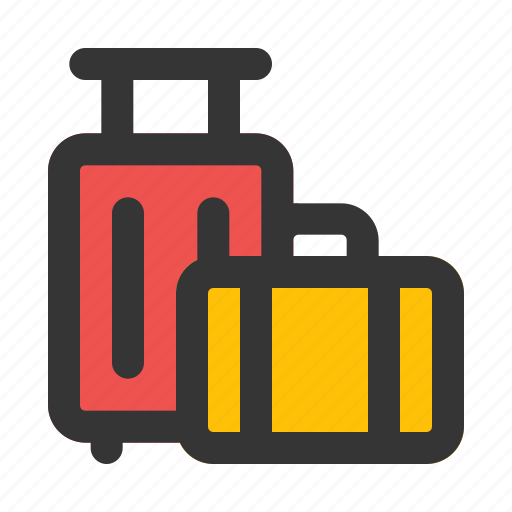 Suitcase, briefcase, luggage, baggage, business, and, finance icon - Download on Iconfinder