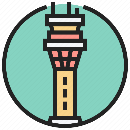 Airplane, communication, control, tower, traffic icon - Download on Iconfinder