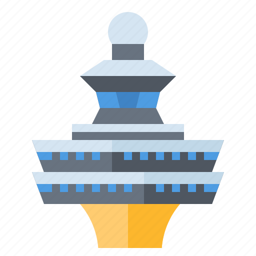Airport, control, plane, tower, transportation icon - Download on Iconfinder