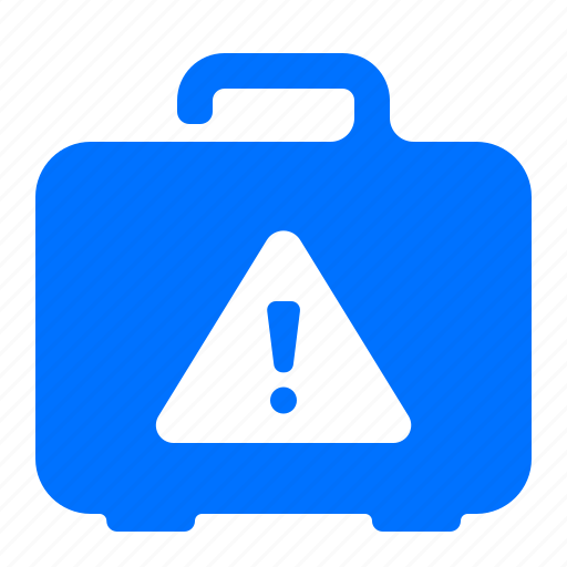Alert, case, luggage, warning icon - Download on Iconfinder