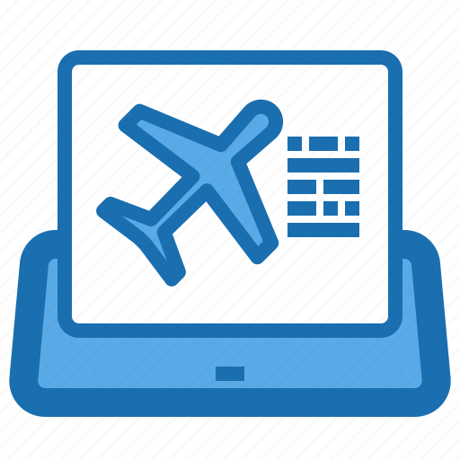 Booking, departure, device, passenger, tablet, trip, vacation icon - Download on Iconfinder