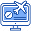 online, ticket, travel, airport, transportation, plane, transport, document