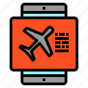 airline, arrival, booking, people, smartphone, tourist, transport