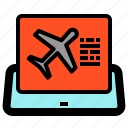 airline, arrival, booking, people, tablet, tourist, transport