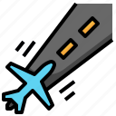 runway, travel, airport, transportation, plane, transport