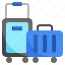baggage, travel, airport, transportation, plane, transport