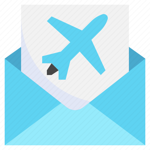 Email, travel, airport, transportation, plane, transport, document icon - Download on Iconfinder
