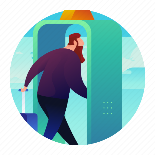Check, gate, man, security icon - Download on Iconfinder