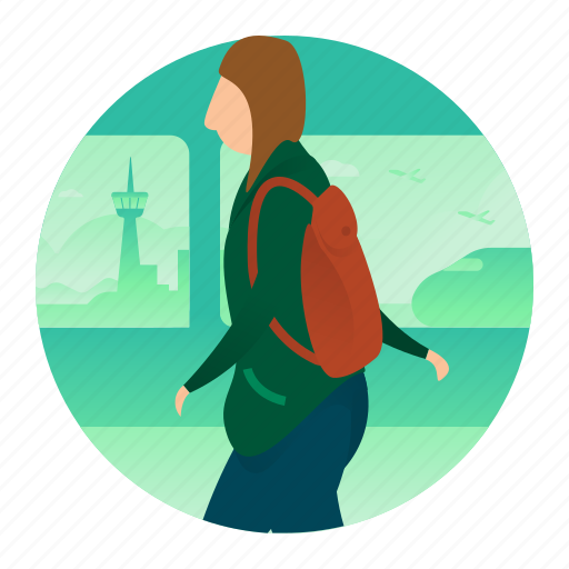 Travel, traveller, travelling, woman icon - Download on Iconfinder