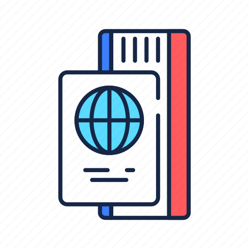 Airport, boarding, document, pass, passport, ticket, travel icon - Download on Iconfinder