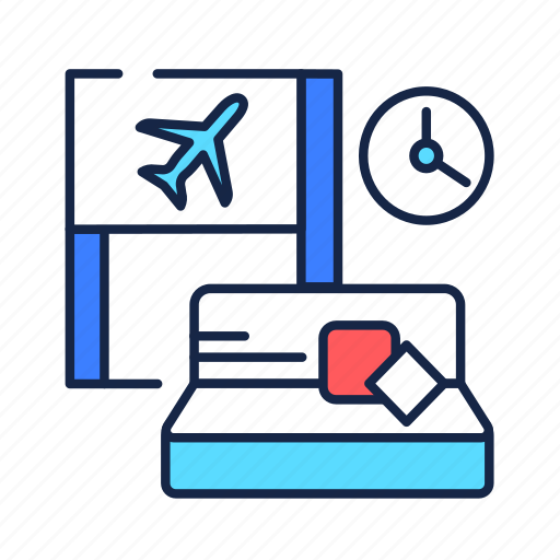 Airport, bed, flights, international, room, service, waiting icon - Download on Iconfinder