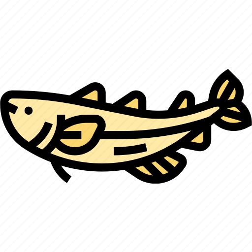 Fish, pollock, seafood, fauna, arctic icon - Download on Iconfinder