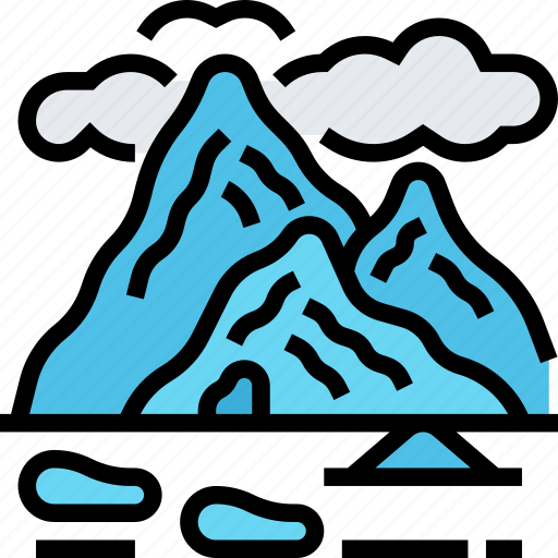 Iceberg, glacier, mountain, arctic, nature icon - Download on Iconfinder