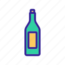 alcohol, alcoholic, bottle, contour, drinks, glass, wine