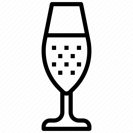 Champagne, glass, refreshment, alcoholic, drink, alcohol icon - Download on Iconfinder