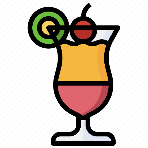 Tequila, sunrise, alcoholic, drink, beverage, cocktail, party icon - Download on Iconfinder