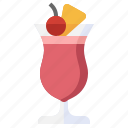 singapore, sling, alcoholic, drink, beverage, cocktail, party