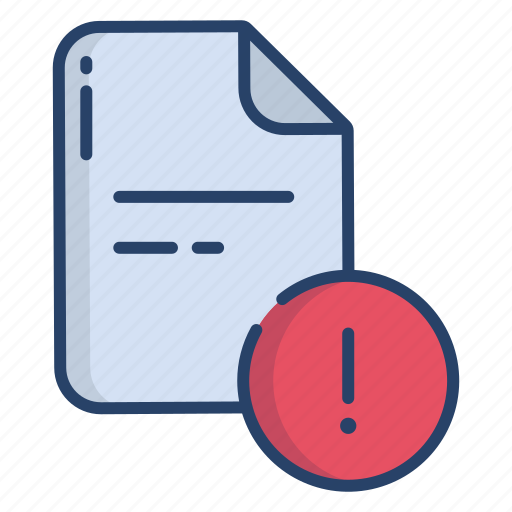 Document, alert icon - Download on Iconfinder on Iconfinder