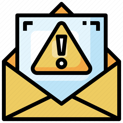 Email, letter, message, envelope, warning icon - Download on Iconfinder