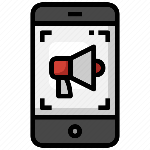 Smartphone, digital, marketing, advertising, megaphone, phone icon - Download on Iconfinder