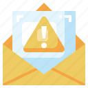 email, letter, message, envelope, warning