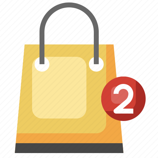 Shopping, bag, online, store, shopper, notification, alert icon - Download on Iconfinder