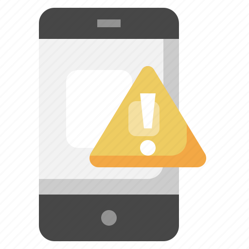 Smartphone, warning, telephone, call, alert, communications, phone icon - Download on Iconfinder