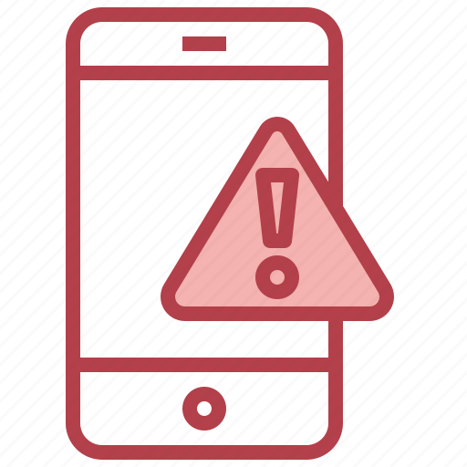 Smartphone, warning, telephone, call, alert, communications, phone icon - Download on Iconfinder