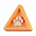 beware, animal, paw, dog, warning, danger, beware of animal