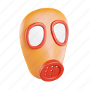 mask, filter mask, radiation mask, costume, face, safety