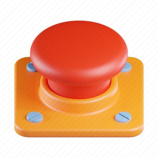 Alert, button, stop, red, emergency, push button icon - Download on Iconfinder