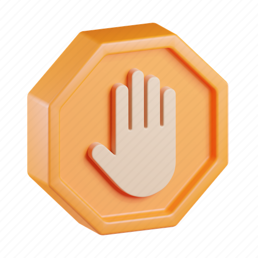 Stop, sign, hand, gesture, traffic, street sign icon - Download on Iconfinder