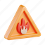 flammable, science, fire, warning, hazard, danger, caution 