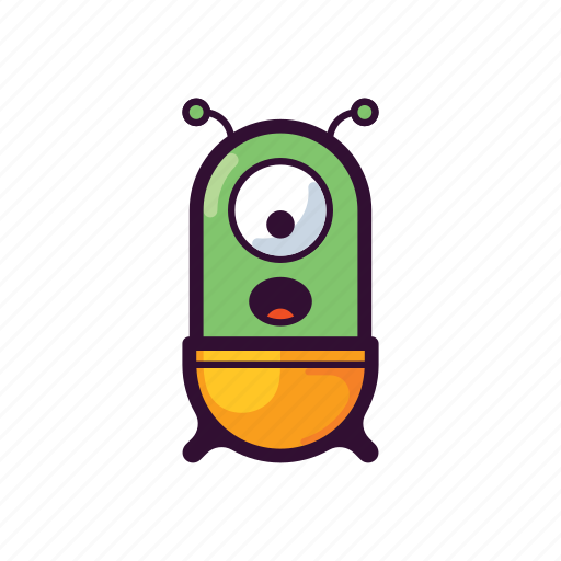 Alien, emoji, surprised, ufo icon - Download on Iconfinder