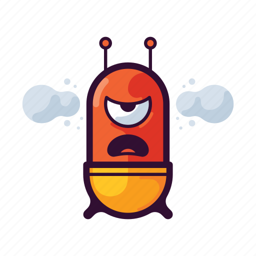 Alien, angry, emoji, ufo icon - Download on Iconfinder