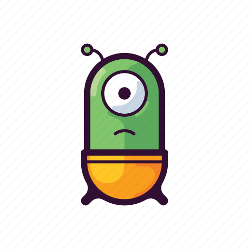 Alien, emoji, sad, ufo icon - Download on Iconfinder
