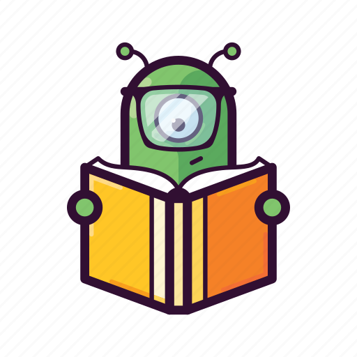 Alien, book, clever, emoji, read, smart, ufo icon - Download on Iconfinder